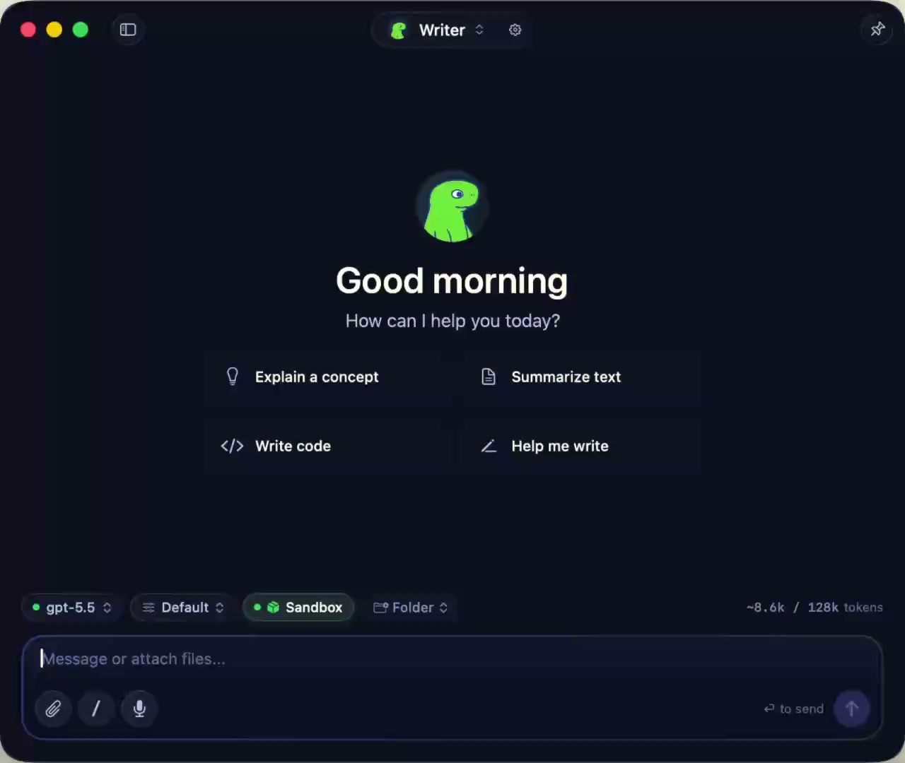 Osaurus screenshot